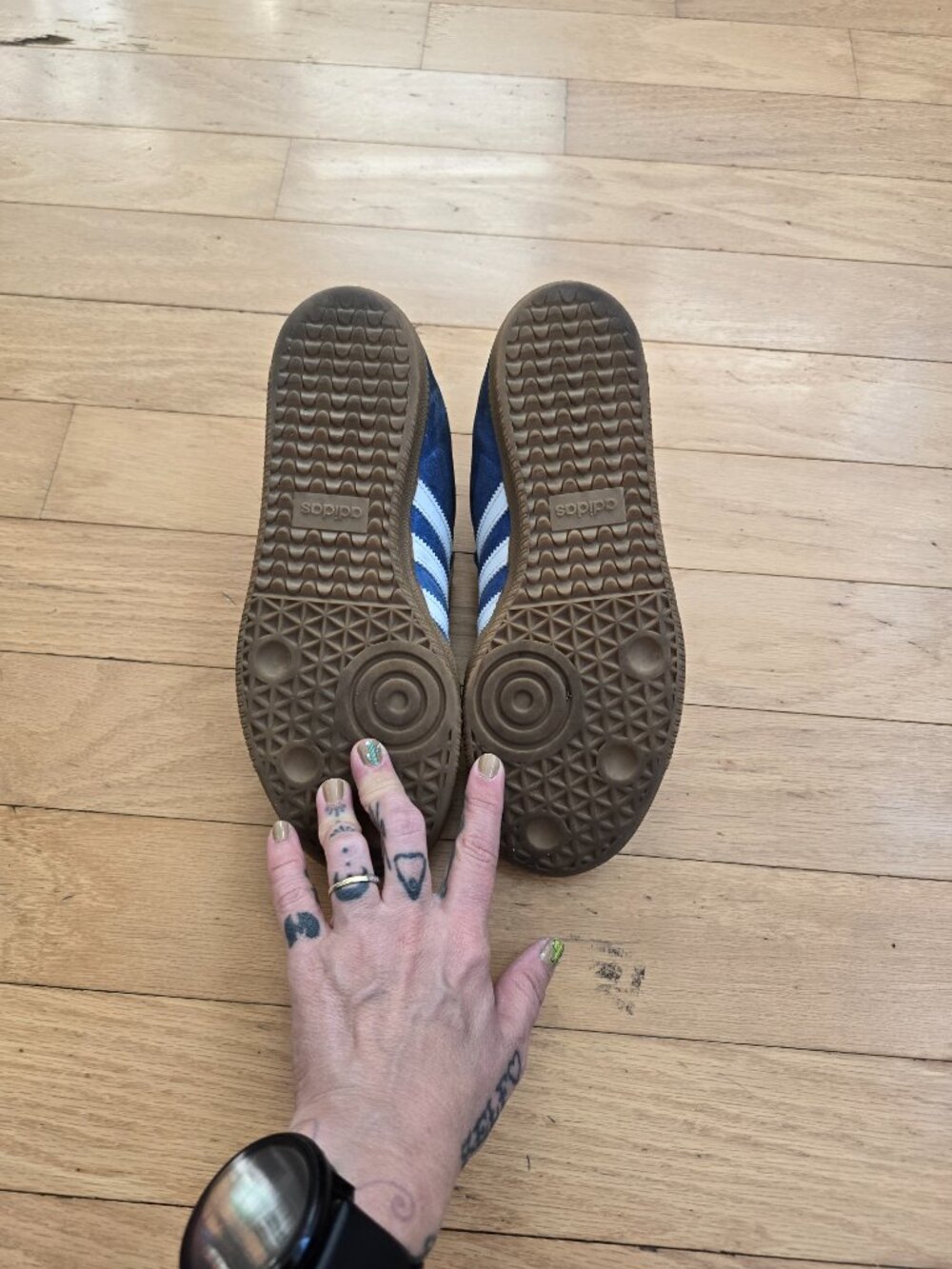 Adidas | Samba ADV 'Blue Bird Gum' suede skater sneakers | WMS 8 - Picture 11 of 11